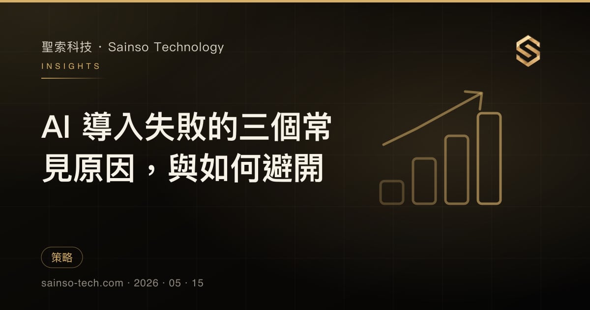 AI 導入失敗的三個常見原因，與如何避開
