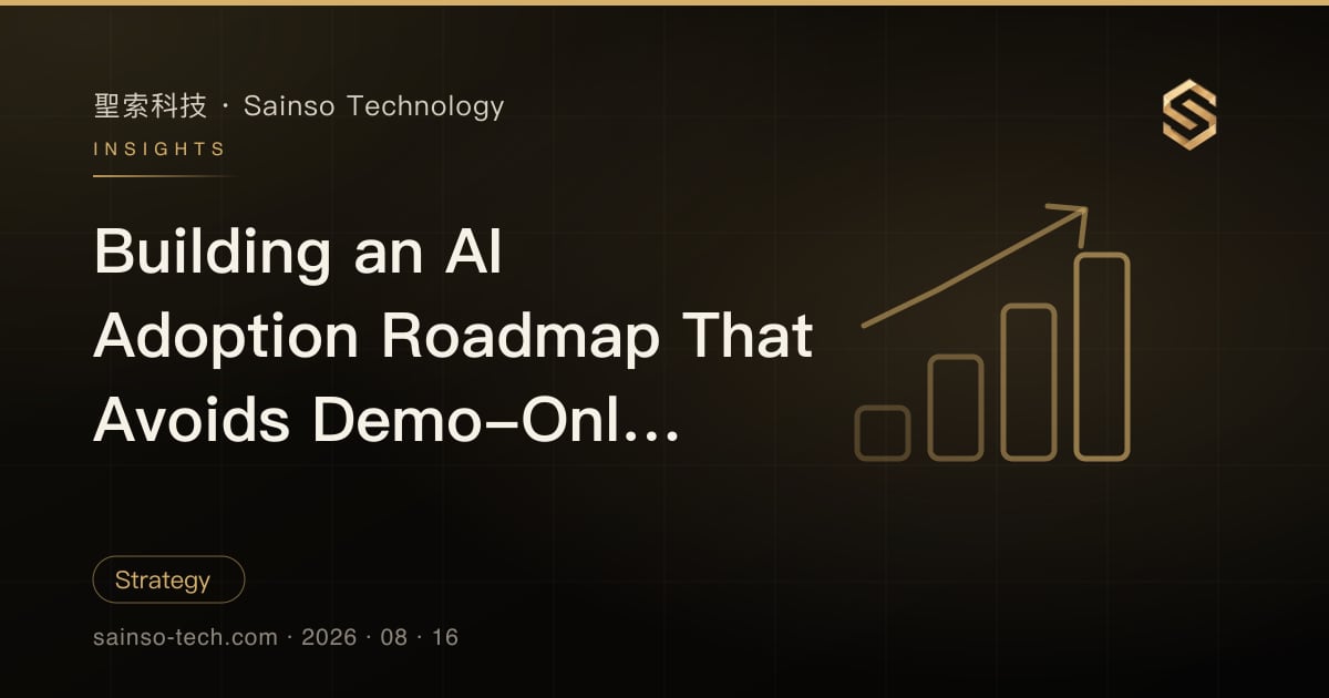 Building an AI Adoption Roadmap That Avoids Demo-Only Projects