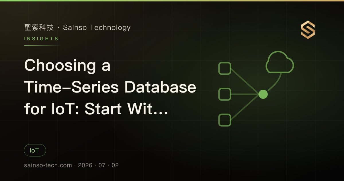 Choosing a Time-Series Database for IoT: Start With Data and Operations