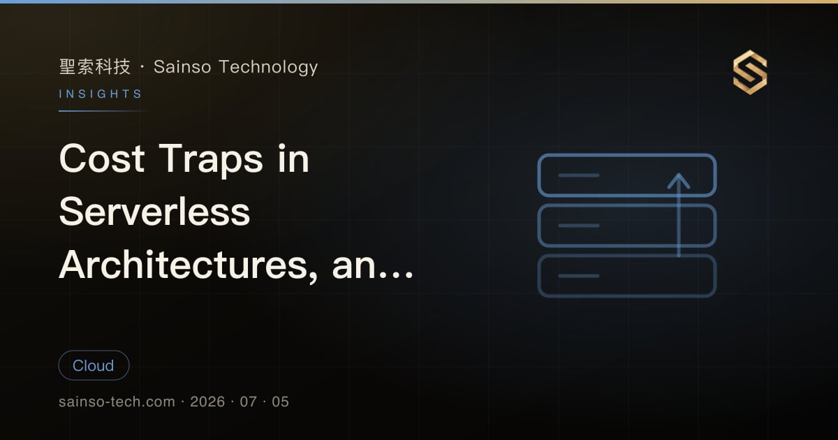 Cost Traps in Serverless Architectures, and How to Avoid Them