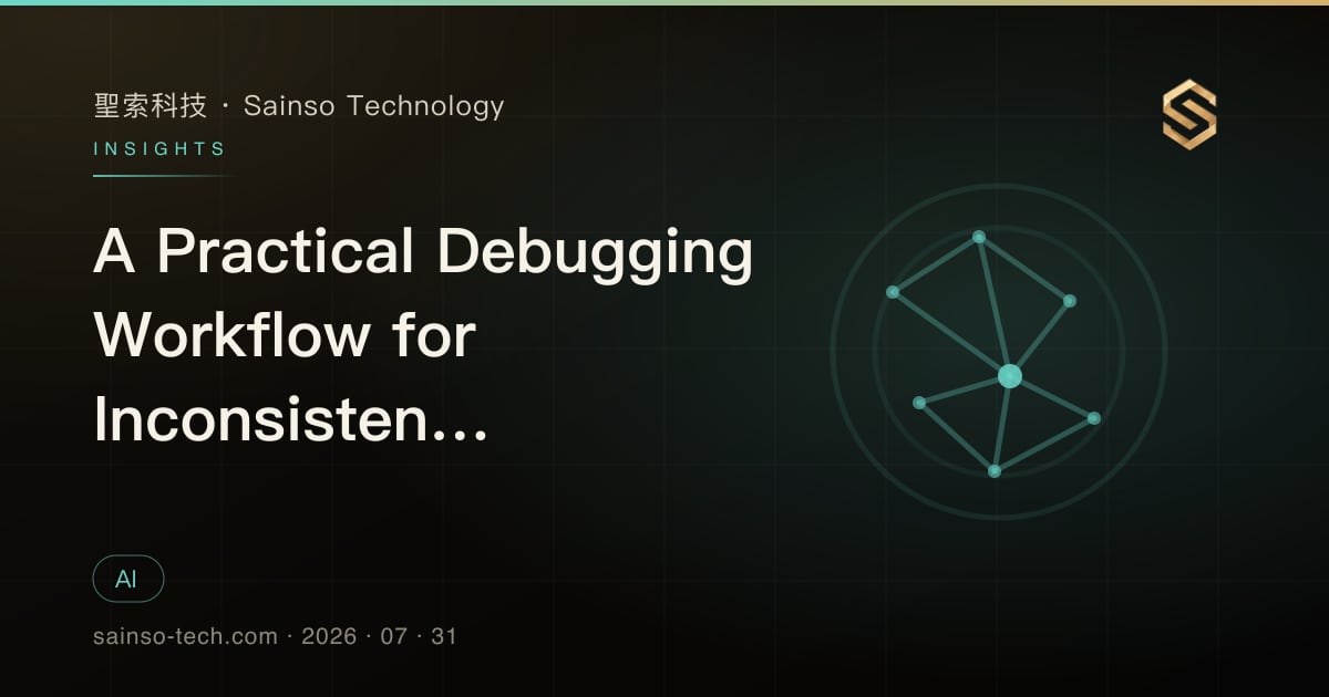 A Practical Debugging Workflow for Inconsistent Enterprise AI Answers