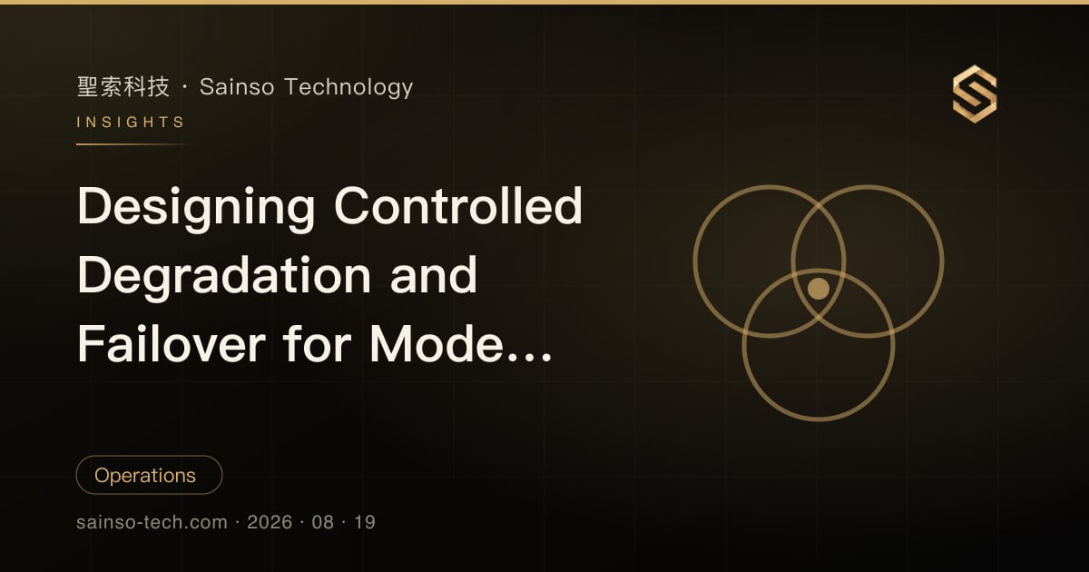 Designing Controlled Degradation and Failover for Model Provider Outages