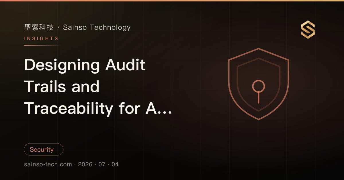 Designing Audit Trails and Traceability for AI Output