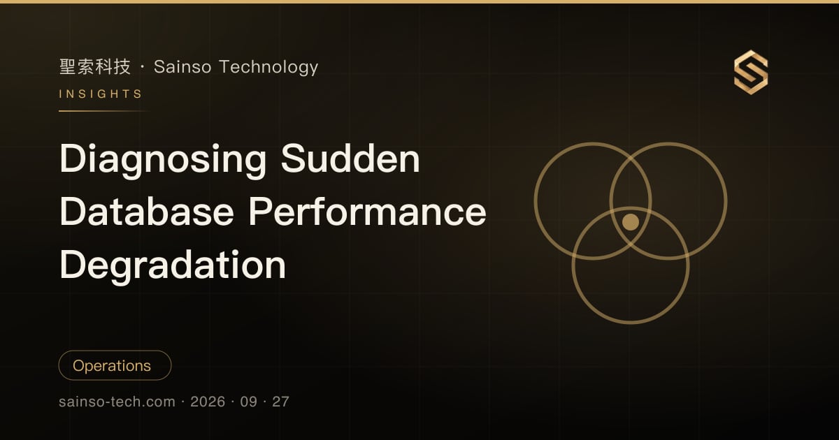 Diagnosing Sudden Database Performance Degradation