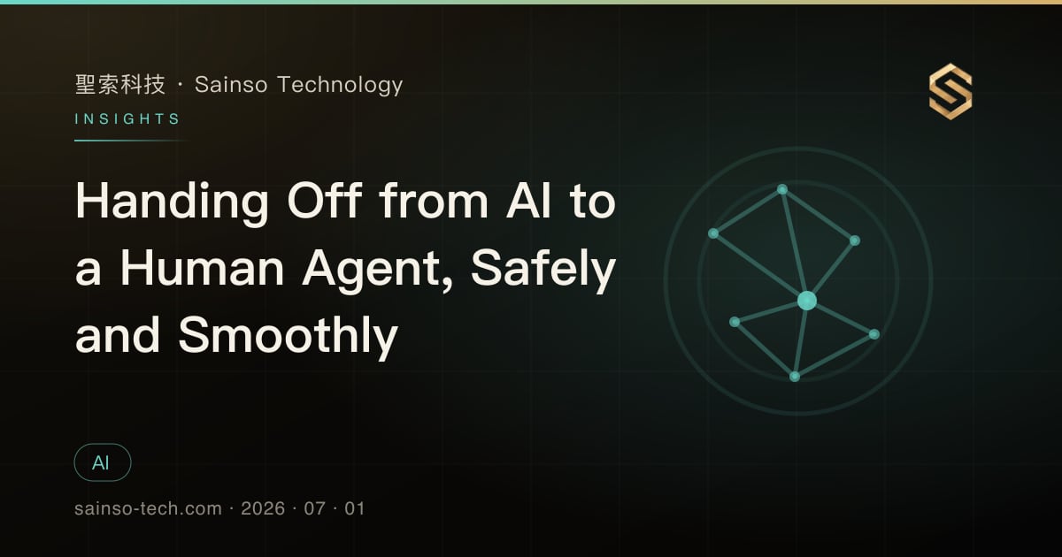 Handing Off from AI to a Human Agent, Safely and Smoothly