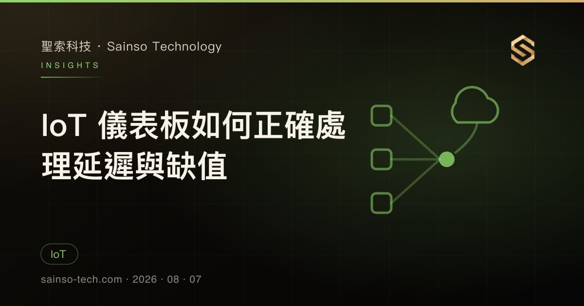 IoT 儀表板如何正確處理延遲與缺值