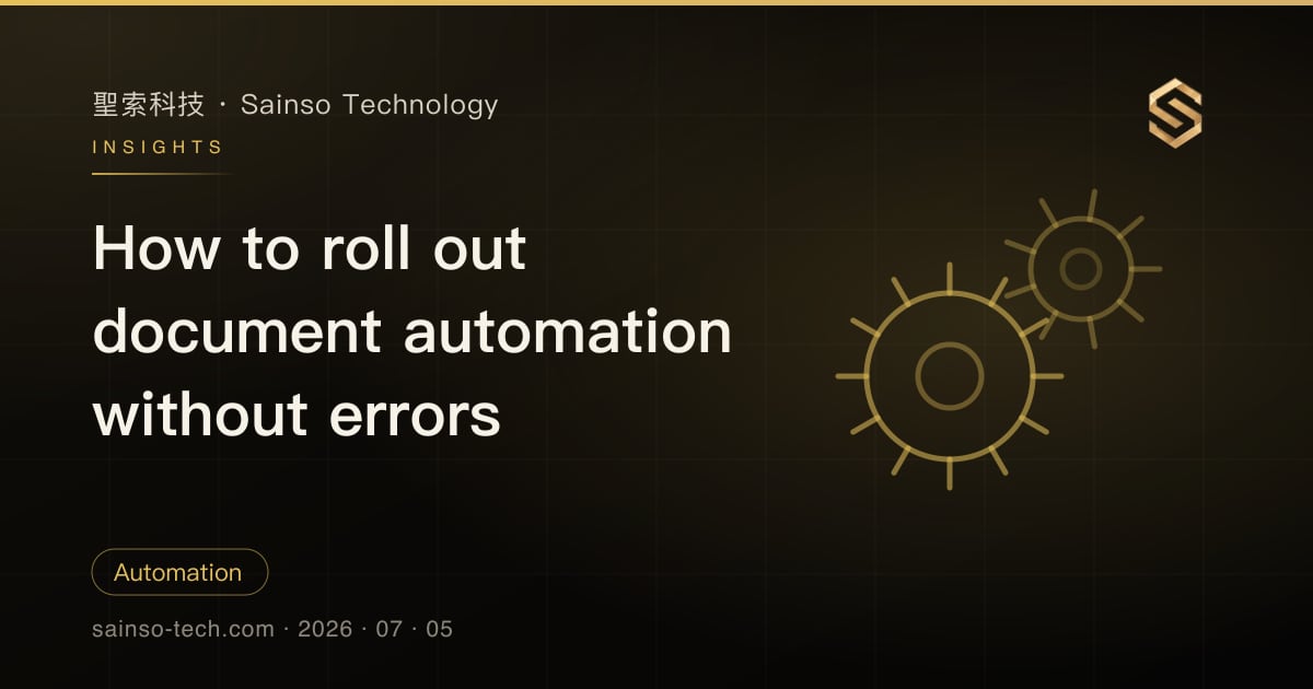 How to roll out document automation without errors