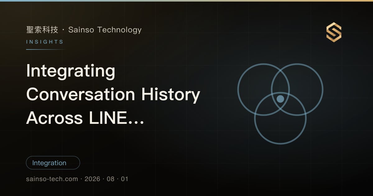Integrating Conversation History Across LINE, Websites, and Helpdesks