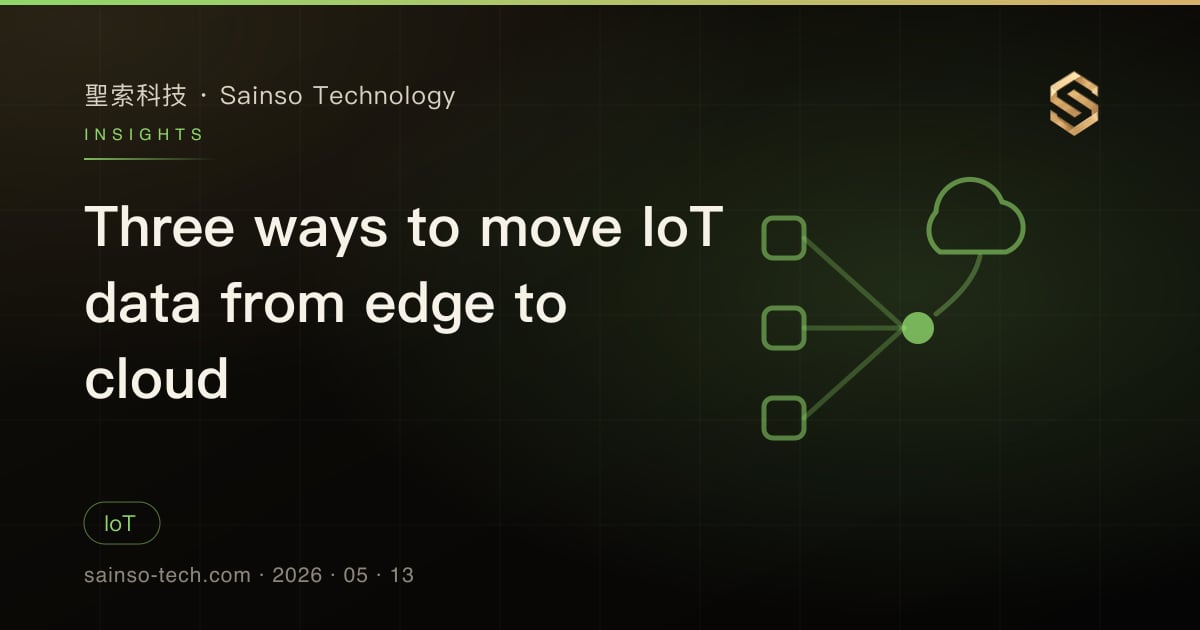 Three ways to move IoT data from edge to cloud