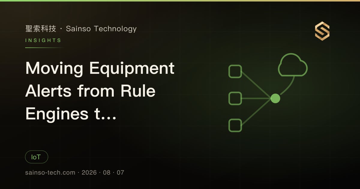 Moving Equipment Alerts from Rule Engines to AI-Assisted Triage