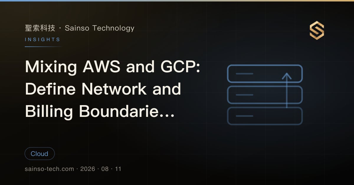 Mixing AWS and GCP: Define Network and Billing Boundaries First