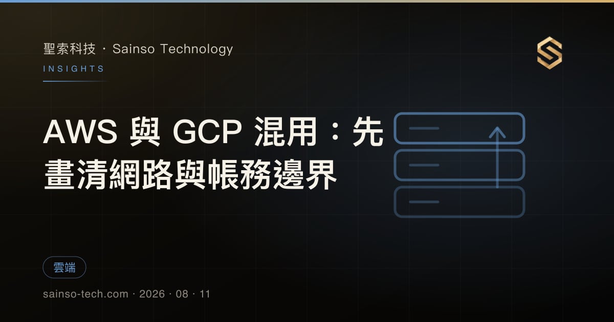 AWS 與 GCP 混用：先畫清網路與帳務邊界