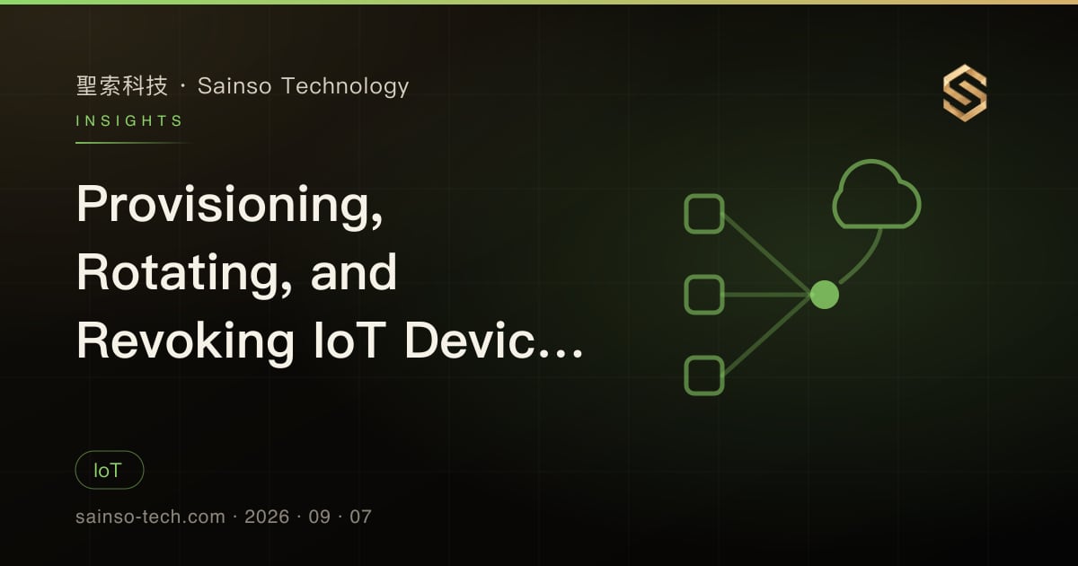 Provisioning, Rotating, and Revoking IoT Device Certificates