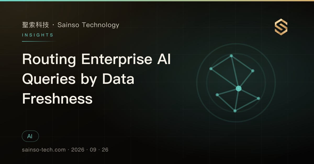 Routing Enterprise AI Queries by Data Freshness