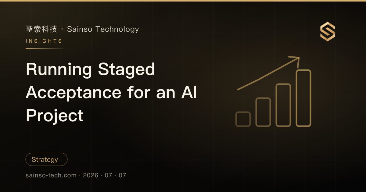 Running Staged Acceptance for an AI Project