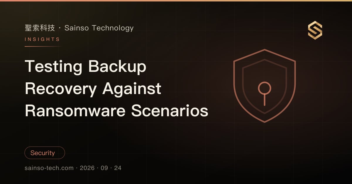 Testing Backup Recovery Against Ransomware Scenarios
