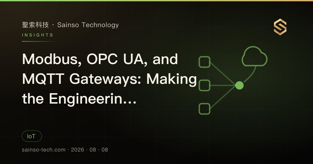 Modbus, OPC UA, and MQTT Gateways: Making the Engineering Trade-offs