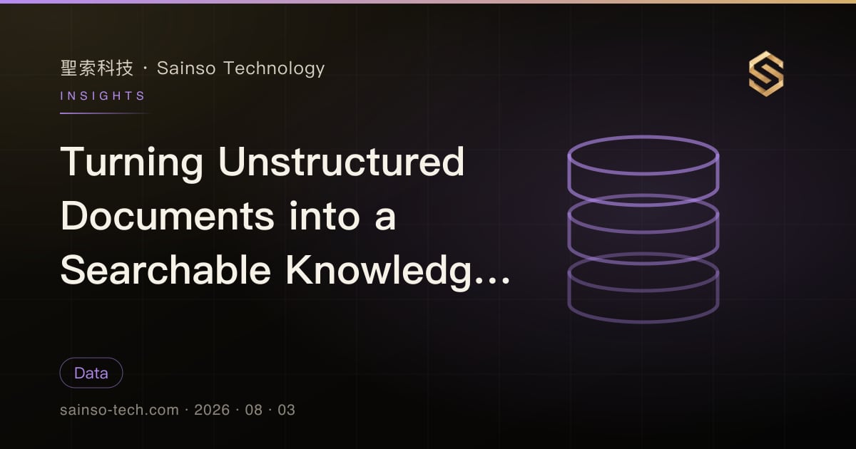 Turning Unstructured Documents into a Searchable Knowledge Base