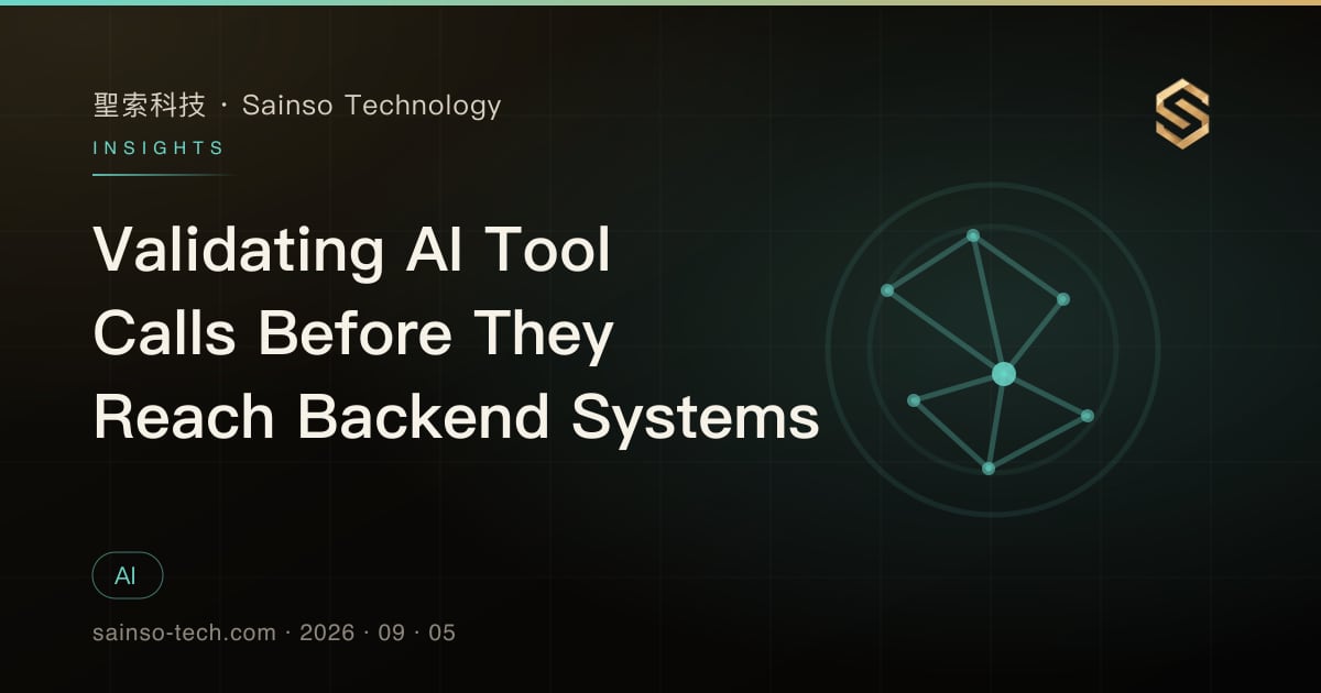Validating AI Tool Calls Before They Reach Backend Systems