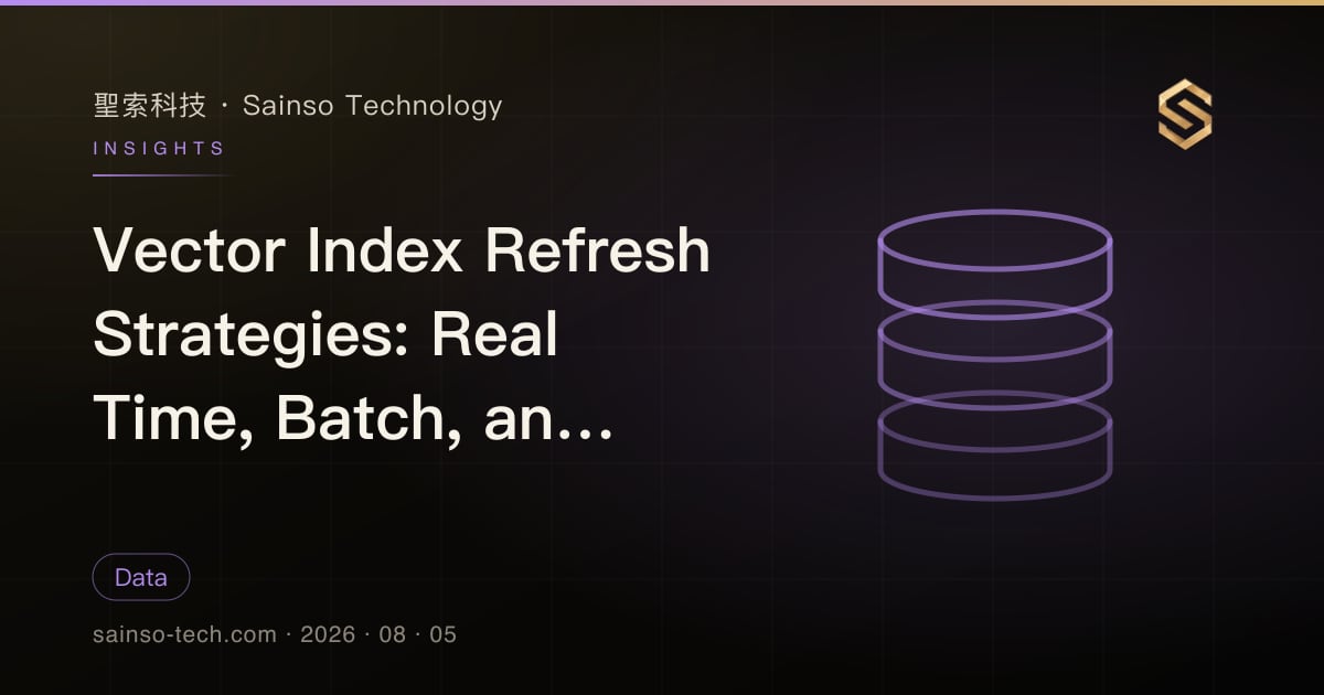 Vector Index Refresh Strategies: Real Time, Batch, and Hybrid Modes