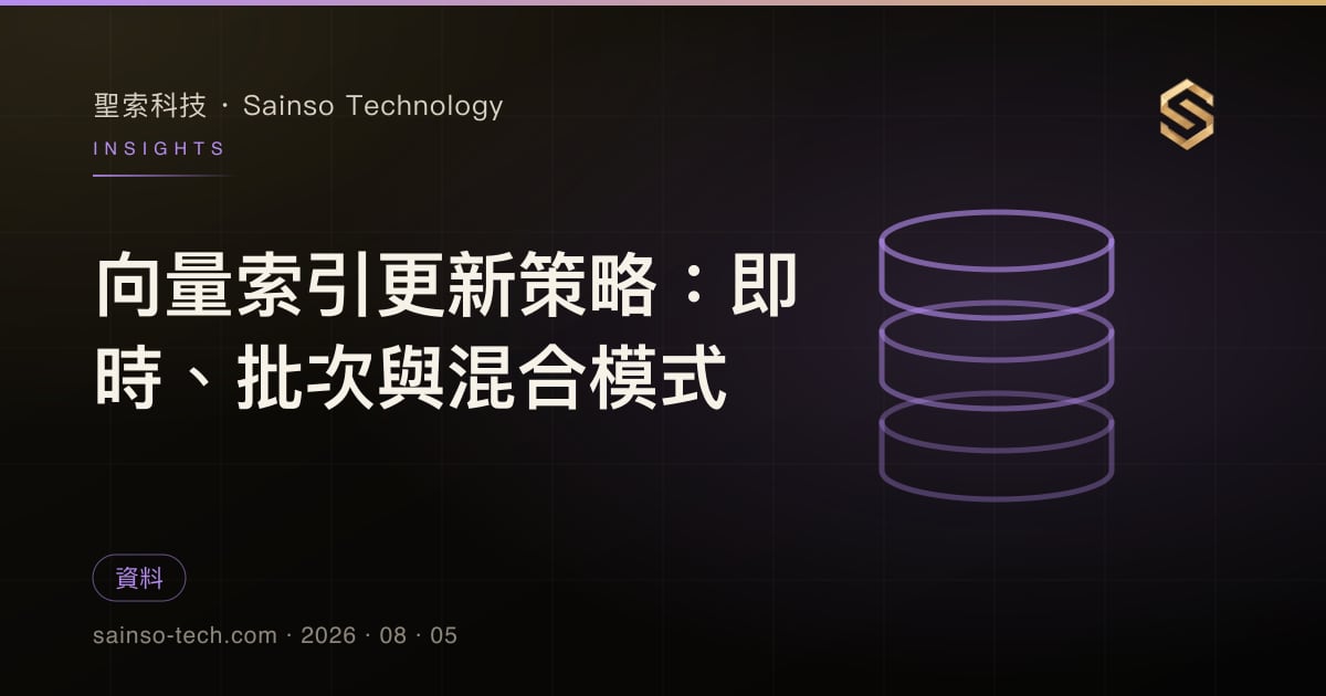 向量索引更新策略：即時、批次與混合模式